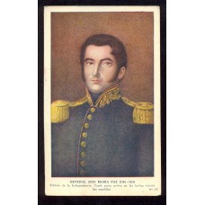 CENTENARIO 1810 - 1910 PATRIOTICA ANTIGUA TARJETA POSTAL GRAL JOSE PAZ